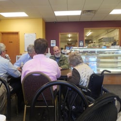 Dutch Bakery - My mom working the room.