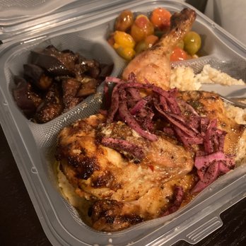 Jerusalem Chicken - 3. Lemon and Garlic J-Chicken Plate - Mediterranean Near Me - Los Angeles, California