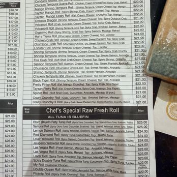 Tayzan - Menu - Sushi Bars Near Me - San Juan, Puerto Rico Tayzan - Menu - Sushi Bars Near Me - San Juan, Puerto Rico