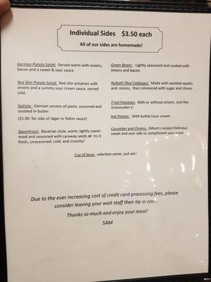 Menu photo 5 The German Table Cole Camp, MO