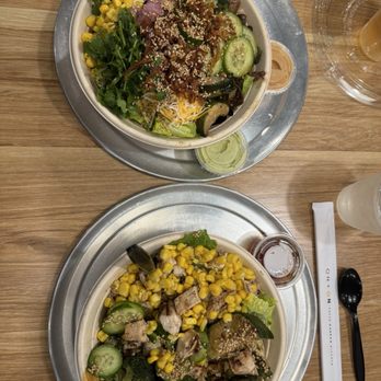 ON + ON Fresh Korean Kitchen - Chicken & beef bowls 1/2 salad, 1/2 rice + favs - Asian Fusion Near Me - Torrance, California ON + ON Fresh Korean Kitchen - Chicken & beef bowls 1/2 salad, 1/2 rice + favs - Asian Fusion Near Me - Torrance, California