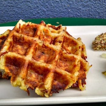 Linea Caffe - Potato, Pastrami & Leek Waffles - 4 stars (Sunday brunch 2015-03-22) - Coffee & Tea Near Me - San Francisco, California Linea Caffe - Potato, Pastrami & Leek Waffles - 4 stars (Sunday brunch 2015-03-22) - Coffee & Tea Near Me - San Francisco, California
