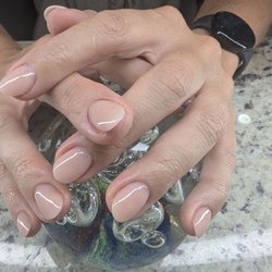 Trend Nails & Spa - Acrylic nails thin oval and nude/natural Color. Nina is the best!