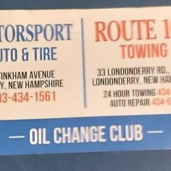 Route 102 Towing - Every 5th oil change is FREE