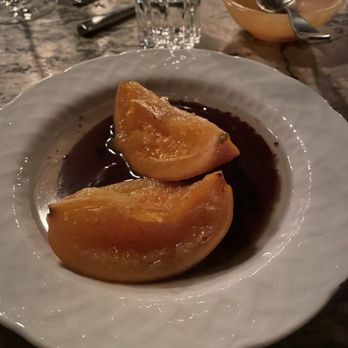 Somm's Kitchen - Ian makes these oranges so you can eat the whole orange. Peel and all. These oranges were served over a chocolate sauce. - Tapas/Small Plates Near Me - Paso Robles, California Somm's Kitchen - Ian makes these oranges so you can eat the whole orange. Peel and all. These oranges were served over a chocolate sauce. - Tapas/Small Plates Near Me - Paso Robles, California
