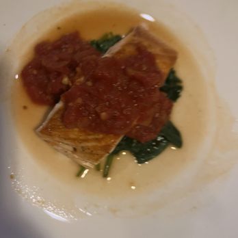 Cooper’s Hawk Winery & Restaurant - Salmon with Tomato Sauce and Spinach - American Near Me - Tampa, Florida