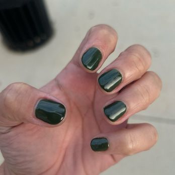 LB Nails and Spa - My green nails for fall!! I love it!!! - Nail Salons Near Me - Raleigh, North Carolina LB Nails and Spa - My green nails for fall!! I love it!!! - Nail Salons Near Me - Raleigh, North Carolina