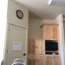 Stonehenge of Orem - Private room, typical. Door to large HC bathroom. Spacious cabinets