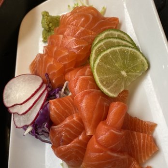 Sushi Snob - King Salmon & Scottish Salmon sashimi. So fresh - Sushi Bars Near Me - Washington, DC, District of Columbia