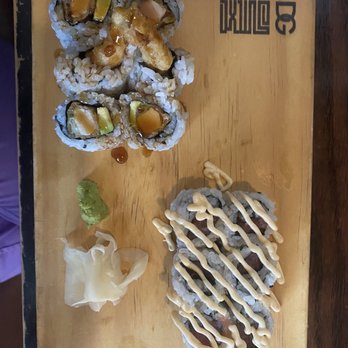 Tegry Bistro - Chicken Tempura Roll Spicy Tuna Roll - Sushi Bars Near Me - Indianapolis, Indiana Tegry Bistro - Chicken Tempura Roll Spicy Tuna Roll - Sushi Bars Near Me - Indianapolis, Indiana