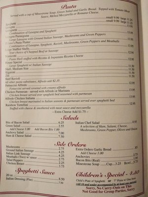 Menu photo 1 Peluso's Italian Restaurant Columbus, GA