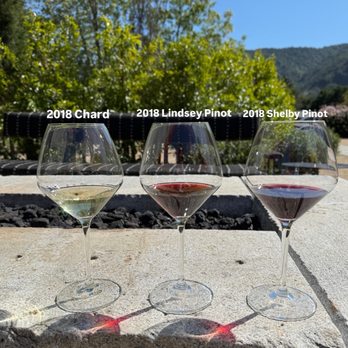 Pelio Estate Wines - Library tasting as of May 2025 - 2018 Chard, 2018 Lindsey Pinot, & a 2018 Shelby Pinot. - Wineries Near Me - Carmel Valley, California Pelio Estate Wines - Library tasting as of May 2025 - 2018 Chard, 2018 Lindsey Pinot, & a 2018 Shelby Pinot. - Wineries Near Me - Carmel Valley, California