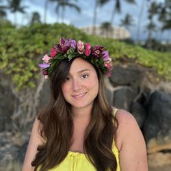 Haku Maui - Wearing the custom lei from Haku Maui