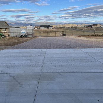 New Life Landscapes - Original driveway with amazing paver extension.  Quality work. - Landscaping Near Me - Prescott Valley, Arizona
