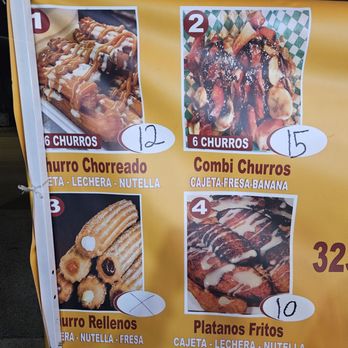 Sweet Churros - Menu 1 of 2 (May 2026) - Desserts Near Me Sweet Churros - Menu 1 of 2 (May 2026) - Desserts Near Me