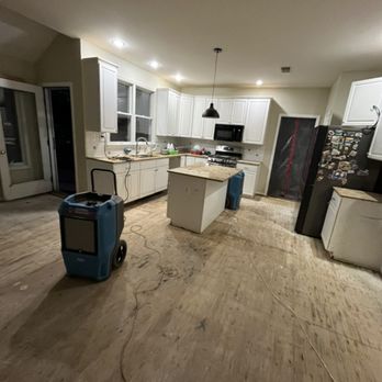 King Home Solutions - Floor removal completed. Now the subfloor drying will take place - Damage Restoration Near Me - Silver Spring, Maryland