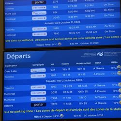 Greater Moncton International Airport - Today's schedule