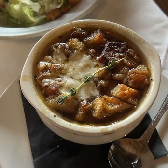 Enoteca Rossa - Onion soup with sausage (recommend NOT adding the sausage) - Italian Near Me - Bellaire, Texas Enoteca Rossa - Onion soup with sausage (recommend NOT adding the sausage) - Italian Near Me - Bellaire, Texas