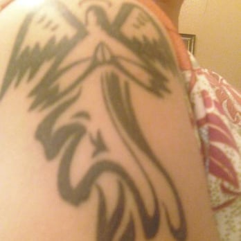 Bolder Ink - Guardian Angel - Bolder Ink 2011. (before touch-up)  Thanks, Dave, Thanks for calling me in for a touch-up.  You rock! - Tattoo Near Me - Boulder, Colorado