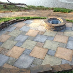 Paver Patio with Fire Pit