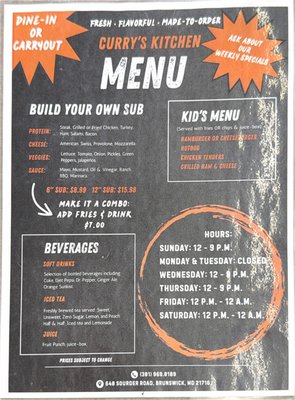 Menu photo 1 Currys kitchen Brunswick, MD