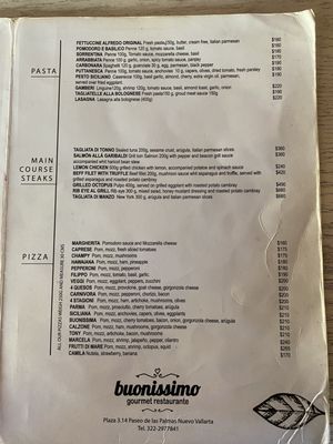 Menu photo 2 Buonissimo Restaurant Nuevo Vallarta, NAY Menu photo 2 Buonissimo Restaurant Nuevo Vallarta, NAY