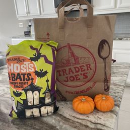 Yummy seasonal chips and complimentary pumpkins for decorating