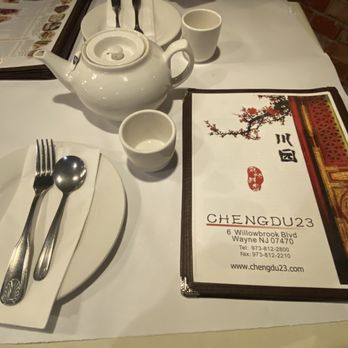 Cheng Du 23 - table setting - Seafood Near Me - Wayne, New Jersey Cheng Du 23 - table setting - Seafood Near Me - Wayne, New Jersey
