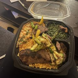 Chalupas Mexican Grill - Steak platter with veggies