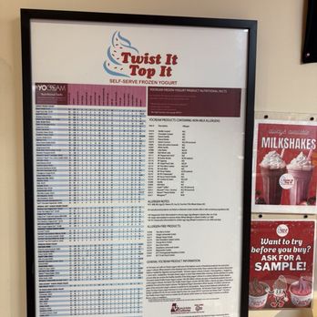 Twist It Top It - Nutritional facts sheet - Ice Cream & Frozen Yogurt Near Me - Howard Beach, New York Twist It Top It - Nutritional facts sheet - Ice Cream & Frozen Yogurt Near Me - Howard Beach, New York