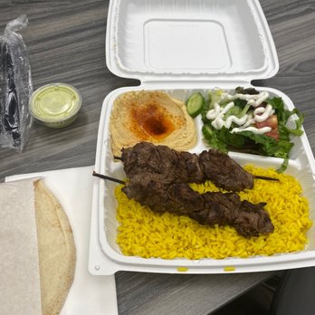 The Green Olive - Beef Kabob - Mediterranean Near Me - Compton, California The Green Olive - Beef Kabob - Mediterranean Near Me - Compton, California