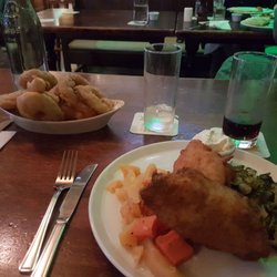 Katie Daly's - Special - breaded lemon sole and humongous side of onion rings
