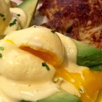 Early Bird - Traditional Eggs Benedict (substitute ham with avocado) - New American Near Me - Fullerton, California Early Bird - Traditional Eggs Benedict (substitute ham with avocado) - New American Near Me - Fullerton, California