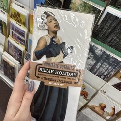 Von's Book Shop - Billie holiday greetings card