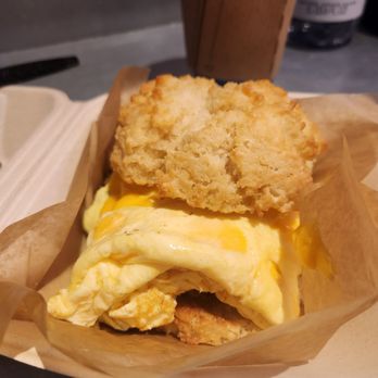 District: Donuts. Sliders. Brew - Turkey sausage, egg, and cheese biscuit - Coffee & Tea Near Me - Las Vegas, Nevada