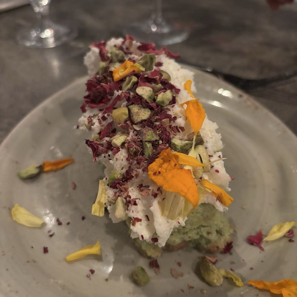 Workshop Kitchen & Bar - Pistacho tres leches - New American Near Me - Palm Springs, California Workshop Kitchen & Bar - Pistacho tres leches - New American Near Me - Palm Springs, California