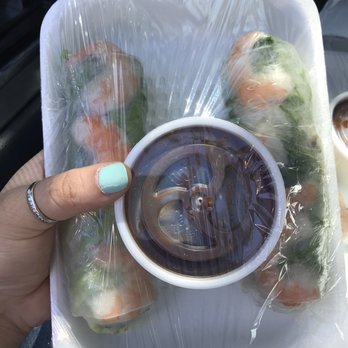 Pho Saigon Express - Shrimp & pork spring rolls w/ peanut sauce! Comes with 2 - Vietnamese Near Me - Escondido, California