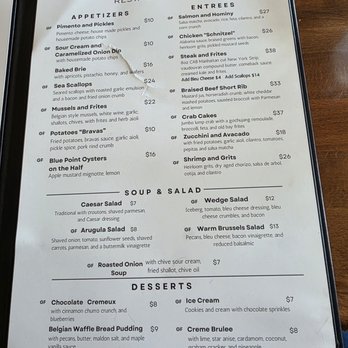 Brood Restaurant and Bar - The Menu. - Desserts Near Me - Salem, Virginia