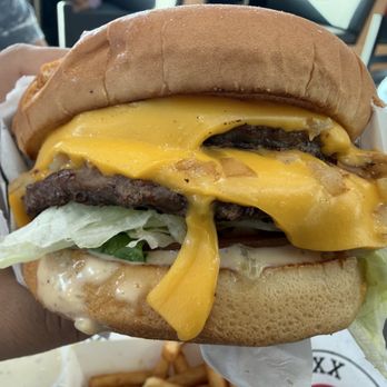 Nexx Burger - Double Cheeseburger with grilled onions. - Burgers Near Me - Santa Ana, California Nexx Burger - Double Cheeseburger with grilled onions. - Burgers Near Me - Santa Ana, California