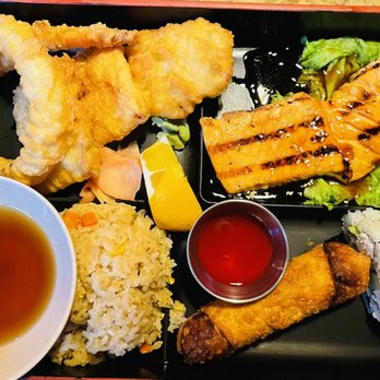 Wasabi - Salmon Lunch bento box - Sushi Bars Near Me - San Antonio, Texas