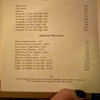 The Library Bar - A peek at the spirits menu - whiskey - Wine Bars Near Me - London, XGL The Library Bar - A peek at the spirits menu - whiskey - Wine Bars Near Me - London, XGL