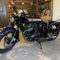 Stender Motorcycle Service & Restoration - Janus in for warranty work