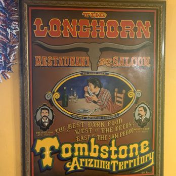 The Longhorn Restaurant - Advertisement for the Longhorn Restaurant - American Near Me - Tombstone, Arizona