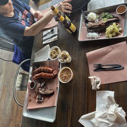 Our brisket & sausage meal