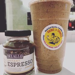 Protein shake with a shot of expresó