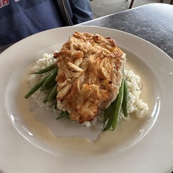 Burtons Grill & Bar - Blue crab crusted Halibut - New American Near Me - Charlottesville, Virginia