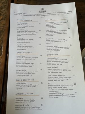 Menu photo 5 Sonoma Valley Farmhouse  Sonoma, CA