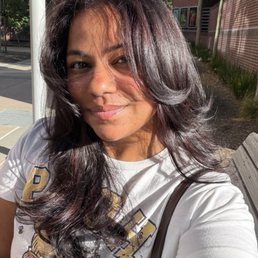 Stylist Susanna did all over color, grey coverage, haircut, and style Stylist Susanna did all over color, grey coverage, haircut, and style
