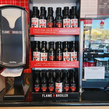 Flame Broiler - You can buy and take home some of the magic sauce-- BOMB. - Korean Near Me - Tustin, California