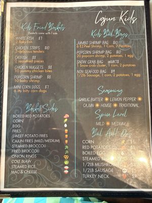 Menu photo 1 LA Cajun Table Sugar Land, TX